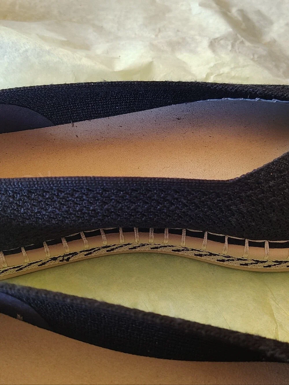 Rothy’s Espadrille Sz 9.5 Navy Stripe NWT - No Laces